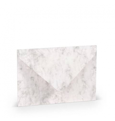 Designbriefumschlag Paperado 1103020014, B6, nassklebend, 100g, grau marmora