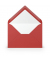 Designbriefumschlag Paperado 1103020126, B6, nassklebend, 100g, tomate