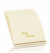 Briefblock 2003705802 Edelleinen, Lineatur 20 / blanko, A4, 100g, beige, 40 Blatt