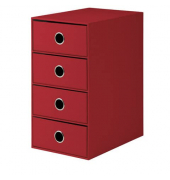 Schubladenbox Soho rot