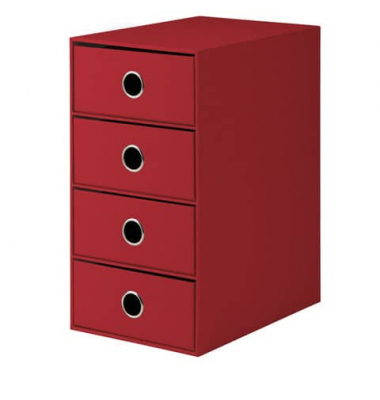 Schubladenbox Soho rot