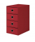 Schubladenbox Soho rot