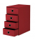 Schubladenbox Soho rot