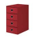 Schubladenbox Soho rot