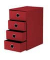 Schubladenbox Soho rot