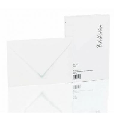 Briefumschlag 2031388003 C6 ohne Fenster nassklebend gehämmert weiß