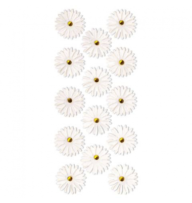 9400-143 Einzelblüten weißgb.