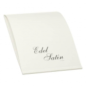 Briefblock 2003838001 Edelsatin, ohne, Lineatur 20 / blanko, A4, 100g, wei&szlig;, 40 Blatt