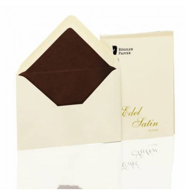 Briefumschlag 2031838004 C6 nassklebend Edel Satin ivory