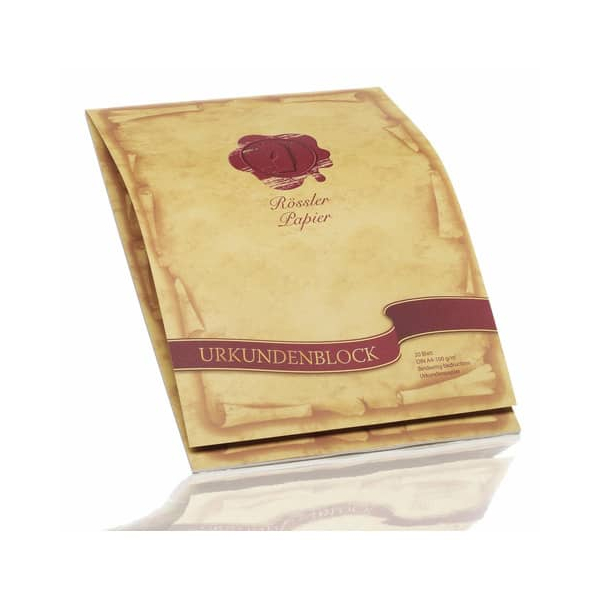 10 Stück Rössler Briefpapier 2002390000, Urkunde, A4, 100g 4014969545812 Rössler