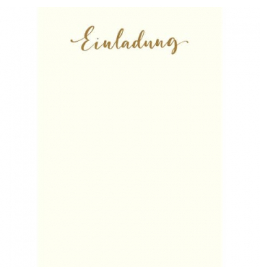 Motivpapier 16431286800, Schriftzug Einladung, A4, 100g