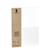 Blanko-Grußkarten 1144072627 240g Naturpapier/säurefrei cotton weiß White Natur/Papier mit Struktur