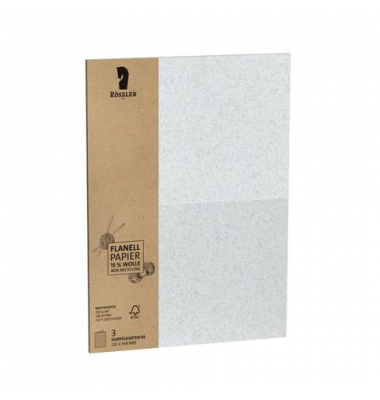 Blanko-Grußkarten 1144072641 240g Naturpapier/säurefrei Flanell Flanell Papier/15% Wolle-40% Recycling
