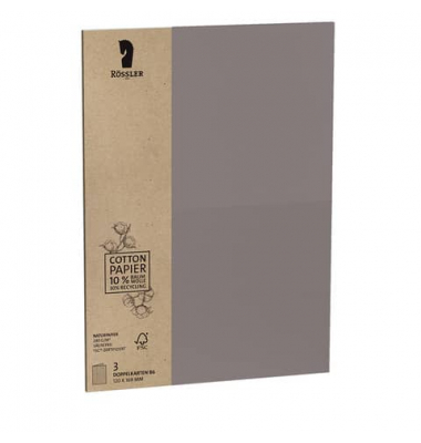 Blanko-Grußkarten 1144072625 240g Naturpapier/säurefrei muskat Cotton Papier/10% Baumwolle-30% Recycling