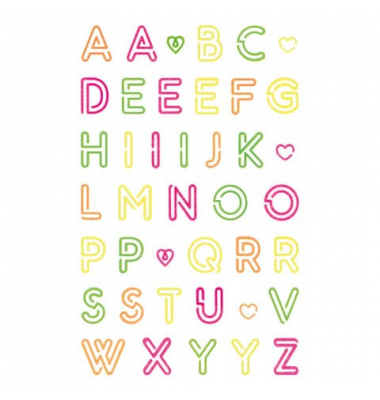 Sticker Neon Colourful