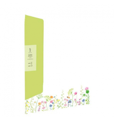 Motivpapier 11341687800, #/Umschlag maigrün, Sommerblüten, A4, 100g