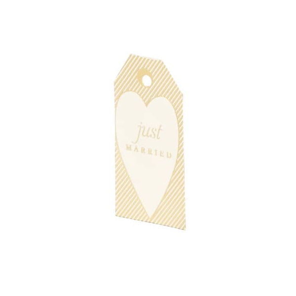 6 Stück Rössler Geschenkanhänger Simply Love Just Marrie 4014970384837 Rössler 4 Stück
