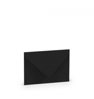 Briefumschlag 16400770 C7 ohne Fenster nassklebend 100g schwarz