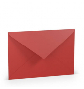 Designbriefumschlag Paperado 164011126, C5, nassklebend, 100g, tomate gerippt