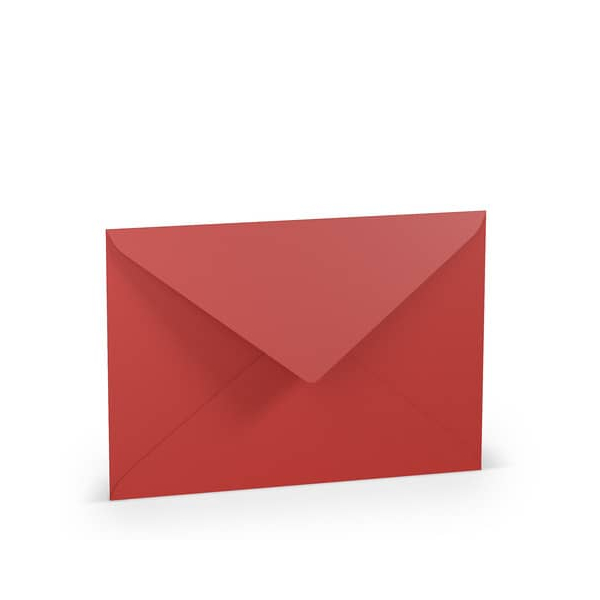 50 Stück Rössler Designbriefumschlag Paperado 164011126, C5, nassklebend, 100g, tomate gerippt 4014969099568 Rössler