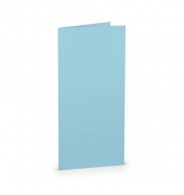 Blanko-Grußkarten 164003124 DIN lang hoch doppelt 100mm x 210mm (BxH) 220g aquablau