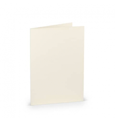 Blanko-Gru&szlig;karten 16401912 DIN B6  Hoch doppelt 24cm x 169mm (BxH) 240g ohne ivory