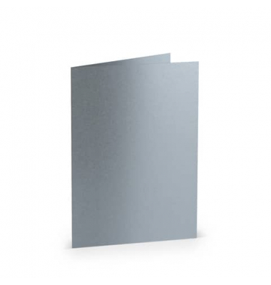 Blanko-Grußkarten 16401980 DIN B6  Hoch doppelt 240g silber