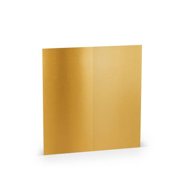 100 Stück Rössler Blanko-Grußkarten 16406975 DIN lang 100mm x 210mm (BxH) 220g gold 4014969240403 Rössler