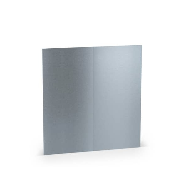 100 Stück Rössler Blanko-Grußkarten 16406980 DIN lang 100mm x 210mm (BxH) 220g silber 4014969240410 Rössler