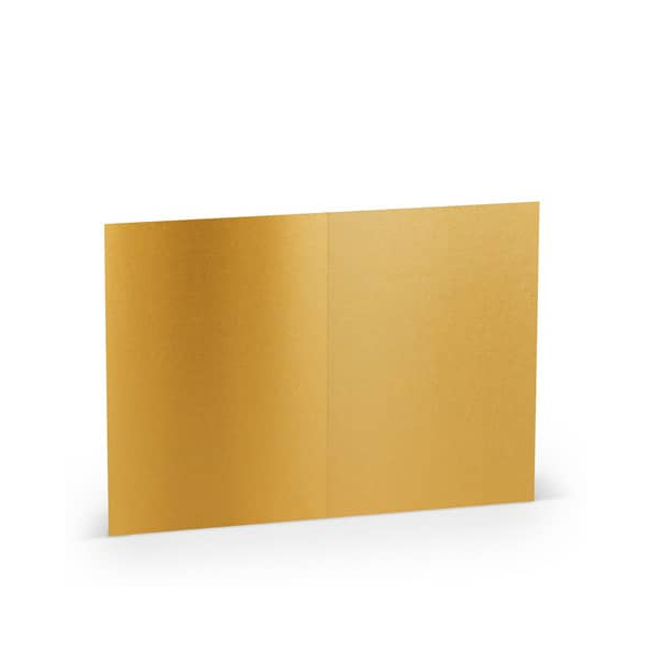 100 Stück Rössler Blanko-Grußkarten 16407075 A5 105mm x 148mm (BxH) 220g gold 4014969240830 Rössler