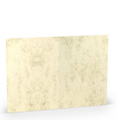 Blanko-Grußkarten 16407106 A5 148mm x 210mm (BxH) 220g planliegend chamois marmora