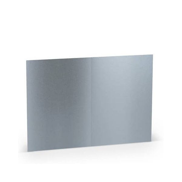 100 Stück Rössler Blanko-Grußkarten 16407280 DIN B6  Hoch doppelt 240g planliegend silber 4014969241707 Rössler
