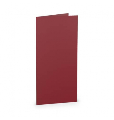 Blanko-Grußkarten 16400372 DIN lang hoch doppelt 100mm x 210mm (BxH) 220g rosso