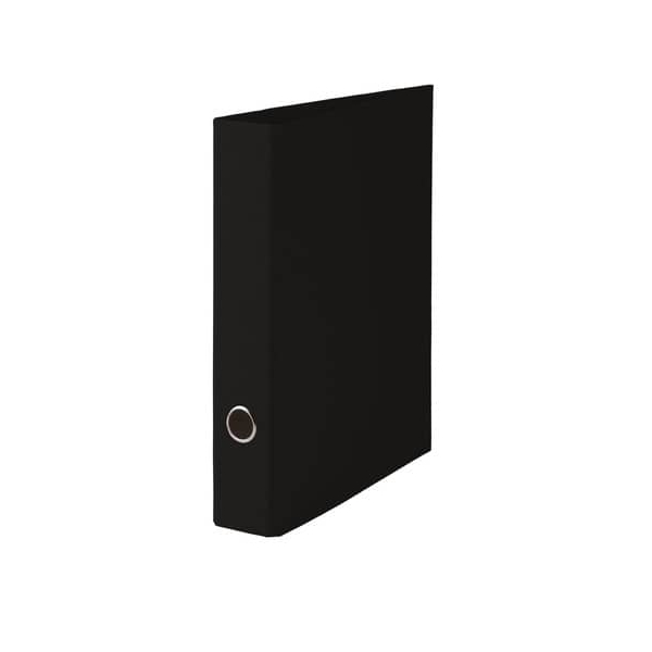 4 Stück Rössler Ordner Soho 1317452701, A4 50mm schmal Karton vollfarbig schwarz 4014969267950 Rössler