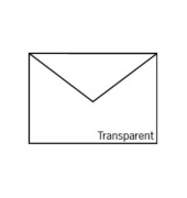 Designbriefumschlag 164005159, C6, nassklebend, 90g, transparent weiß