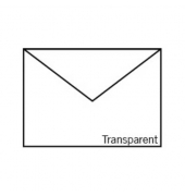 Designbriefumschlag 164020159, B6, nassklebend, 90g, transparent weiß