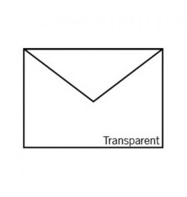 Designbriefumschlag 164020159, B6, nassklebend, 90g, transparent weiß