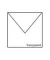 Designbriefumschlag 164040159, quadratisch, nassklebend, 90g, transparent weiß