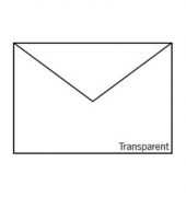 Designbriefumschlag 164011142, C5, nassklebend, 100g, transparent hochweiß