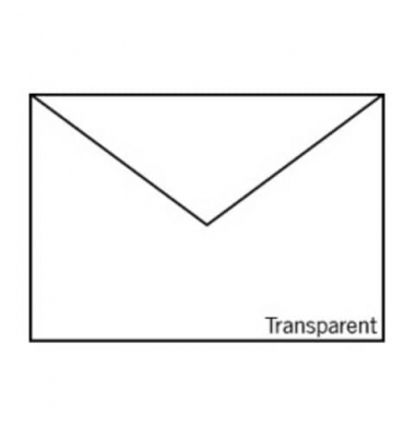 Designbriefumschlag 164011142, C5, nassklebend, 100g, transparent hochweiß