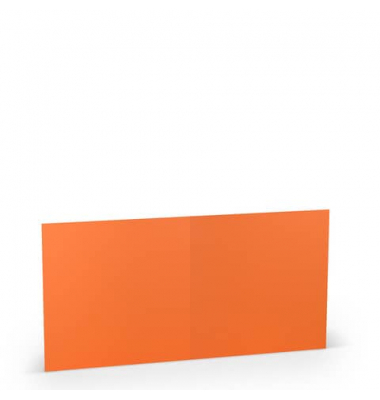 Blanko-Grußkarten 1103075021 Hoch doppelt 157mm/314mm x 157mm (BxH) 220g planliegend orange