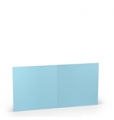 Blanko-Grußkarten 1103075124 Hoch doppelt 157mm/314mm x 157mm (BxH) 220g planliegend aquablau