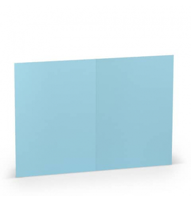 Blanko-Grußkarten 1103070124 A5 105mm x 148mm (BxH) 220g planliegend aquablau