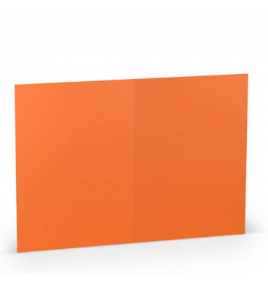 Blanko-Grußkarten 1103072021 DIN B6  Hoch doppelt 240mm x 169mm (BxH) 220g planliegend orange