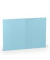Blanko-Grußkarten 1103072124 DIN B6  Hoch doppelt 240mm x 169mm (BxH) 220g planliegend aquablau