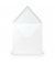 Designbriefumschlag Paperado 1103040009, quadratisch, nassklebend, 100g, weiß