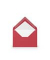 Designbriefumschlag Paperado 1103007036, C7, nassklebend, 100g, rot