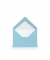 Designbriefumschlag Paperado 1103007124, C7, nassklebend, 100g, aquablau
