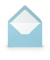 Designbriefumschlag Paperado 1103005124, C6, nassklebend, 100g, aquablau