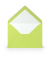 Designbriefumschlag Paperado 1103020022, B6, nassklebend, 100g, maigrün